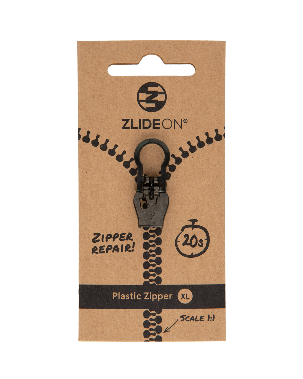 Metal & Plastic Zipper XL