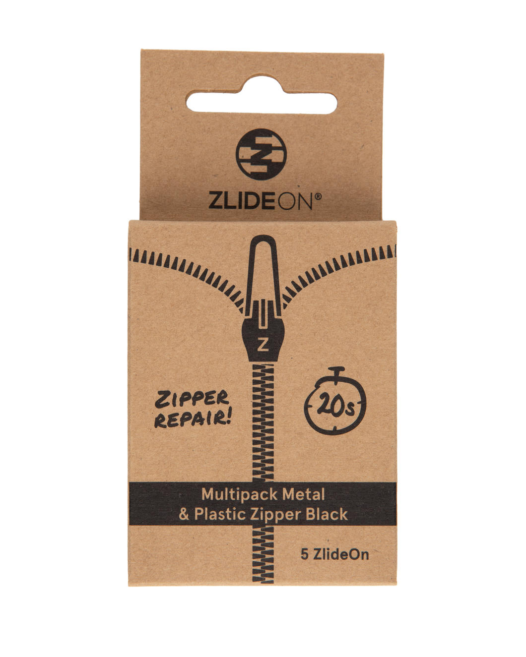 Multipack Metal & Plastic Zipper
